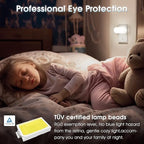 DORESshop Led Night Light, Plug into Wall, [2 Pack] with Dusk to Dawn Sensor, 1W 5000K Dimmable Night Light from 0LM to 100LM for Bathroom Hallway Bedroom Kids Room Stairway