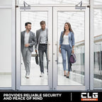 CLG HARDWARE Medium/Heavy Duty Commercial Door Closer DC7016 - Surface Mounted, Grade 1- ADA & UL 3 Hour Fire Rated, Adjustable Size 1-6 for Entrances & Aluminum Storefronts - US26D Aluminum