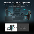 SmallRig Mini Side Handle with 1/4" -20 Screws for Camera Cage, Up and Down Adjustable, for Left or Right Hand, Ergonomic Camera Handle with Built-in Cold Shoe and Threaded Hole - 4756