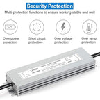 LLTOP LED Driver 100 Watts Waterproof IP67 Power Supply AC100-264V to 12V DC 8.3A Low Voltage Transformer Ultra Thin Adapter for Outdoor LED Lights, Computer Project