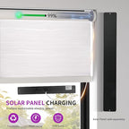 Astomi Motorized Blinds with Remote - Blackout Smart Roller Shades Compatible with Alexa & Goggle Home, Solar Rechargeable, Custom Size 22" - 100" for Indoor Window, Pure Snow