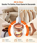 TORRAS Fabric Shaver Lint Remover, Rechargeable & Use While Charging, Electric 3-Speed Sweater Shaver Remove Fuzz, Pilling for Cashmere, Wool, Coat, Furniture, Clothes depiller, Pearl White
