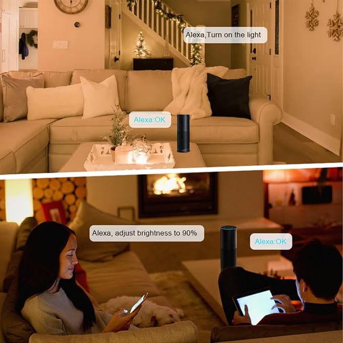 TUNICHX C01W Monochrome LED Strip Controller 2.4 GHz WiFi Group Controller Alexa Google Home Smartphone APP Control Compatible with WR02RF LM007 LM087 FUT006 B1 Mi-Boxer/Mi-Light Dim Remote