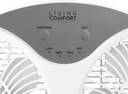 Comfort Zone 9-Inch Window Fan with Dual 3-Speed Fans, Auto-Locking Expanders, 3 Modes (Cool, Circulate, Exhaust), Wi-Fi App Control, Fabric Cover & Bug Screen