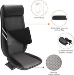 Snailax Back Massager with Heat,Shiatsu Massage Seat Cushion,8 Flexible Nodes for Full Back Massage Chair Pad,Chair Massager for Office,Gifts