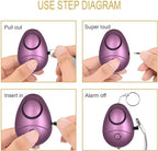 KOSIN Safe Sound Personal Alarm, 6 Pack 140DB Personal Security Alarm Keychain with LED Lights, Emergency Safety Alarm for Women, Men, Children, Elderly1