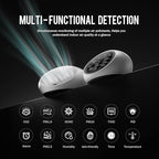 18 in 1 Air Quality Monitor Indoor, Portable CO2 Detector for CO2, Temperature (°F), Humidity, VOC, PM2.5, PM1.0, PM10 & Time Display, 【Dual Chip & High Accuracy】 Air Quality Tester for Home