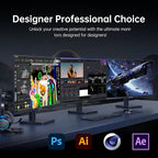 KTC 27 Inch 4K UHD(3840 * 2160) Computer Monitor - IPS Monitor, 60hz, HDR400, Anti-Blue Light Screen, DCI-P3 95% 125% sRGB, Support FreeSync and GSync, PC Monitor for Design, Work,Casual Gaming