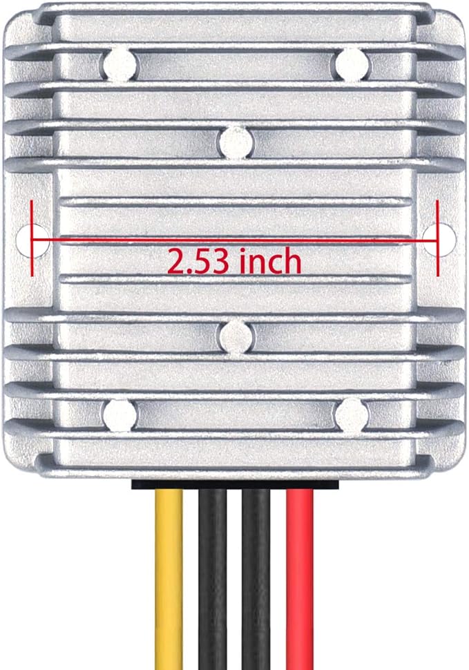 Cllena DC 8V-40V to 12V 6A Automatic Buck Boost Converter Step Down/Up Regulator Voltage Reducer Converter Waterproof Regulated DC Power Supply for Golf Cart Club Car LED Light