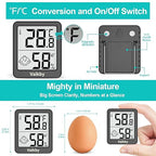 Indoor Humidity Meter Hygrometer 3Pack, Room Thermometer for Accurate Room Temperature Monitor, Digital Hygrometer with Indoor Thermometer for Home, Baby Nursery, and Humidity Sensor Enhanced Comfort