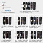 Adjustable Doorbell Angle Mount for Blink Video Doorbell 1st Gen and for REOLINK Video Doorbell WiFi Camera (30°+15°L/R+5°Up/Down Corner Wedge)