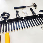 EINCORN Professional Grades Cable Storage Rack 20 Slot Wall Organizers for Guitar Sounds Video Wires Thick Carbon Steel Construction Workshop Cable Management