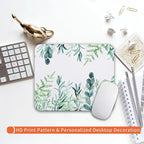 Armanza Square Mouse Pad Green Grass, Personalized Premium-Textured Custom Mouse Mat Design, Washable Mousepad Cloth, Non-Slip Rubber Base Computer Mouse Pads for Wireless Mouse