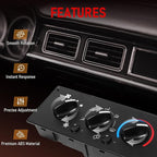 Front Climate Control Module 599-5511 Heavy Duty AC Control Panel Compatible with 2002-2006 Kenworth W900 T800 T600A C500 T300