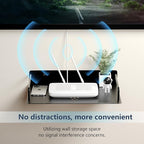Projector Shelf,Floating Entertainment Center Shelves，DVD Player&Under Tv Wall Mount Shelf for Cable Box,WiFi Router,Tv Box,Game Console, Modem,Wall Mount Floating Shelf/Rack/Stand/Holder