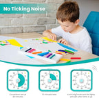 InfPokid Visual Timer for Kids with Pause Function, 60 Minute Countdown Timer for Kids Desk Study, Teaching, Kitchen Cooking, Office Meetings, Time Management for ADHD (Green)