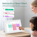 Smart Digital Calendar, 10.1" HD Smart Touch Screen Home Interactive Electron Calender WiFi Planner,Meal Schedule, Duty Chart,Achievement Rewards- Built-in Digital Photo Frame Function