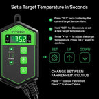 VIVOSUN Digital Heat Mat Thermostat Controller, 40–108 ºF 1000W for Reptiles, Seedlings, Germination, Incubation and Fermentation