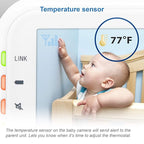 VTech VM3252 No WiFi Video Baby Monitor - 2.8" Screen, 1000ft Long Range, Auto Night Vision, 2-Way Talk, Temperature Sensor, Lullabies