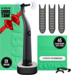 FLAUS Electric Flosser (Oprah's List, Shark Tank) 3 Speeds + 45 Refill Heads (Gentle Gliding Floss for Sensitive Gums) Water Flosser Alternative, Dentist Recommended Tooth Flossers Dental Floss Picks