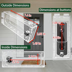 groword Anti-Theft Video Doorbell Mount Compatible with Most Video Doorbell, Acrylic,Highly Transparent Doorbell Lock Box Kit for Houses, Apartments, Businesses,Fit Doorbell 5.5"x 2.16"x 1.49"or Small