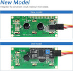 FREENOVE I2C IIC LCD 1602 Module (2 Pack), New Type TWI Serial 16x2 Display, Compatible with Arduino Raspberry Pi Pico ESP32 ESP8266