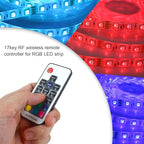 Taoellen RF Wireless Remote LED Controller,DC 5V-24V RGB Controller for 5050 3528 5630 LED Strip Lights,19 Modes 20 Colors Wireless Dimmer,Memory Function,12A Max Load