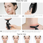 Cocobeen Face Neck Tool for Skin Care, Electric Neck Face Lifting Device for Wrinkle Removal (Black)
