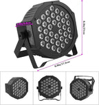 LED Par Lights 36 LED Stage Lights 7 Modes RGB DJ Light with Sound Activated Remote and DMX Control DJ Uplighting for Birthday Party Events Wedding Christmas Stage Lighting (12 Packs)