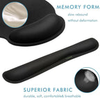 Comfy Mee Premium Memory Foam Keyboard and Mouse Wrist Rest Pads Set- for Comfortable Typing &Wrist Pain Relief (Pack of 2)