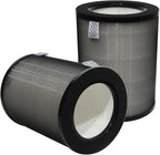 PUREBURG DR-HPA019 Replacement Filter Compatible with Dreo MC710S Air Purifier Tower Fan 45" 2-in-1,2-Pack H13 HEPA Activated Carbon Air Clean Dust VOCs Odor