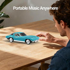 WSTER Retro American Style car Bluetooth Speaker, Portable Wireless Outdoor Speaker, TWS Stereo, Support USB/TF/AUX, Party Bluetooth Speaker with Microphone,Classic car Gifts for Men(Green)