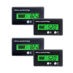 2Pack Golf Cart Battery Capacity Voltage DC 12V 24V 36V 48V 72V Battery Meter Tester Gauge Monitors Lithium ion Lead-Acid Batteries Indicator for Golf CART Yamaha Club CAR EZGO Motorcycle Most Car