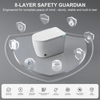 Smart Toilet with Bidet Built in, Bidet Toilet with Heated Seat and Night Light,Warm Water Wash&Dry, Modern Tankless Toilet for Bathroom, One Piece Toilets with Soft Close, Foot Sensor, Auto Lid&Seat