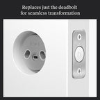 Level Bolt (Wi-Fi) Smart Deadbolt - Make Your Lock Smart & Keep Existing Hardware and Keys - Lock/Unlock from Anywhere - Level App for iOS & Android - Works with Apple Home, Alexa & Google, White