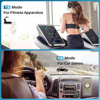 YMOO Bluetooth 5.4 Transmitter Receiver for Airplane, Bluetooth Adapter Supports 2 Headphones/Speakers with aptX Low Latency, 3.5mm Aux Wireless Audio Adapter with Screen for Flight Gym Home Travel