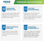 40 Pack Type BB Vacuum Bags for Oreck Handheld Canister Vacuum PKBB12DW, BB180, BB280, BB850, BB870, BB880, BB900, BB1000, BB1100, BB1200, CC1600