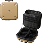 ELECOM NESTOUT Gear Storage Case, Lightweight Hard Shell, Water-Resistant, Stackable Organizer with Padded Dividers, Impact Resistant, Fits Travel Outdoor Batteries Tech Accessories