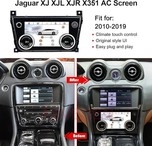7 Inch LCD Touch Screen Air Conditioning Climate Control AC Panel for Jaguar XJ XJL XJR X351 2010-2019
