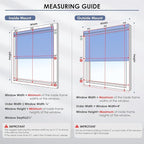 Motorized Roller Blinds with Remote Control & Solar Panel - 100% Blackout Smart Blinds, Automatic, Cordless, Electric Shades - Compatible with Alexa - White,39" W*72" H