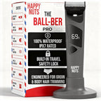 HAPPY NUTS The Ballber Pro Electric Groin & Body Hair Trimmer for Men - Mens Body Groomer Kit for Privates - Waterproof Shaver for Hard to Reach Areas