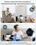 DATAFY [Case-Friendly] Remote Control Page Turner Ring for Kindle Paperwhite Oasis Scribe Kobo eReaders, Camera Camcorder Remote Controls, Page Turner Clicker for ipad iPhone Tablets with Storage Bag