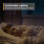 Lyridz Plug in Night Light with Motion Sensor, Smart Warm White LED Nightlights with 1-120LM Stepless Adjustable Brightness for Bathroom, Bedroom, Kitchen, Stairs, Hallway, 6 Pack