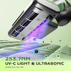 MYUAKO Mattress Vacuum Cleaner Bed Vacuum Versatile Handheld Vacuums with 500W 18Kpa Power Suction & 253.7nm U-V-C Light & Heating Tech & 30000 RPM/Min Brush Roll Rotation Corded