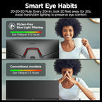 KOORUI 27 inch Gaming Monitor, 240Hz Monitor, 1ms FHD 1080p, Adaptive Sync, 90% DCI-P3 HDMI 2.0/DP 1.4, Xbox PS5 Switch Ready, VESA, Tilt, Black, GN02