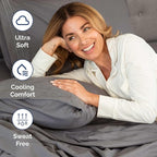 Full XL Bed Sheets - Extra Long Extended Full Sheet – Luxurious, Easy-Fit Sheet Set - Fits between 8” to 16" Deep Pockets, 54" x 80" for Full XL Mattresses - Ideal for Extra Long Full Beds