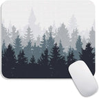 Armanza Square Mouse Pad Forest, Personalized Premium-Textured Custom Mouse Mat Design, Washable Mousepad Cloth, Non-Slip Rubber Base Computer Mouse Pads for Wireless Mouse