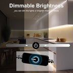 Pandery COB LED Strip,LED Strip Lights 3M/9.84ft,Touch Dimmable LED Strips,CRI90+,4000K Natural White cob led,1600LEDs,24V LED Tape Lights,Indoor for Bedroom, Kitchen, TV, Mirror,Cabinet