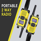 KETELESE T4 FRS Walkie Talkies Earpiece with Mic, IP67 Waterproof Two Way Radio, Walkie Talkie Long Range, 22 Channel, NOAA Weather Alert, PTT, VOX, USB C, Charge Base