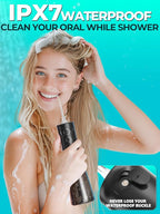 Portable Water Flosser for Teeth Pick - 4 Modes & 5 Tips, 300ML Cordless Design for Home Travel, IPX7 Waterproof, Rechargeable for Ultimate Clean, Ideal for Sensitive Gums and Braces BPA-Free